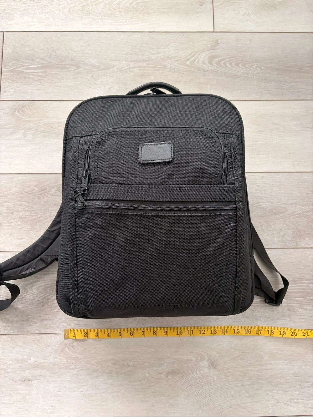 EUC Tumi Alpha Black Ballistic Nylon Travel Business Laptop Work Backpack